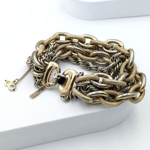 Vintage Monet stunning multiple strand chain bracelet